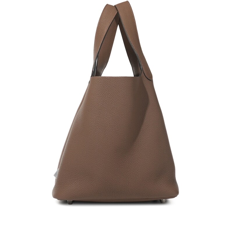 Hermès Beige de Weimar Clemence Picotin Lock 22 Palladium Hardware - Image 3